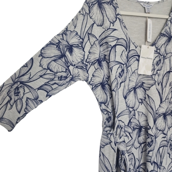 Tommy Bahama Heather Sands Side Tie Floral Print Dress Size Medium. - Picture 7 of 12
